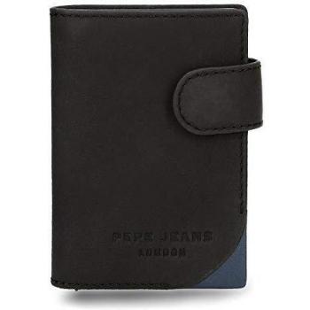 Pepe Jeans Arrow Tarjetero Vertical Negro 7x10x1,5 cms Piel