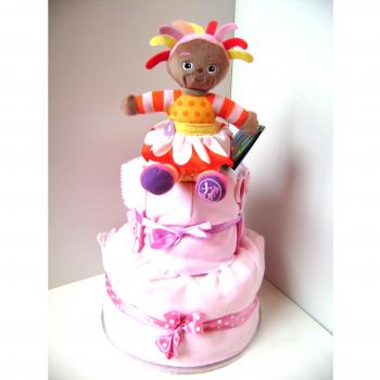 Présentoir à gâteau de couches de luxe Upsy Daisy fille - in the Night Garden