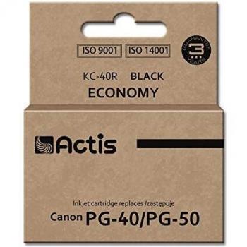 Cartucho de Tinta Compatible Actis KC-40R Negro (Reemplazo Canon PG-40/PG-50; Estándar; 25 ml)