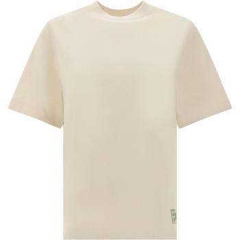 Burberry Women's Beige Patched T-Shirt Size S