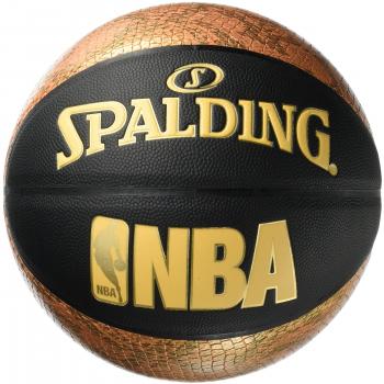 Spalding NBA Snake 76-039Z Balón de Baloncesto, Unisex, Negro / Dorado, 7