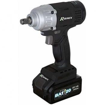 Llave de impacto a batería 20V 4Ah con cargador rápido y 420 Nm - RIBIMEX R-BAT20