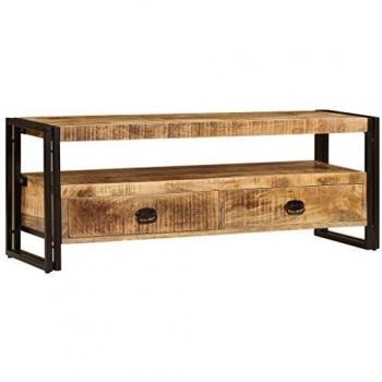 vidaXL Mueble para TV 120x35x45cm Mobiliario de Hogar Casa Madera Maciza Mango