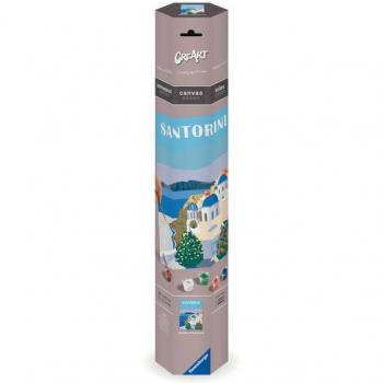Ravensburger CreArt - Pintar por Números 23906 - Santorini Colorido - a partir de 12 años - Pintura sobre Lienzo
