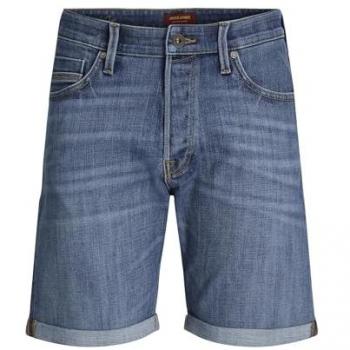 Jack & Jones Chris Wood Men's Blue Denim Shorts with Relaxed Fit Size S