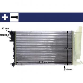 Enfriador de refrigeración del motor MAHLE ORIGINAL CR 481 000S