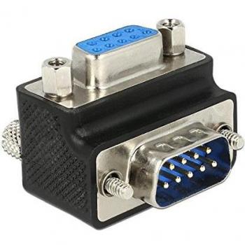 Adaptador Sub-D 9 Pines Macho a Hembra 270° con Tornillos Intercambiables