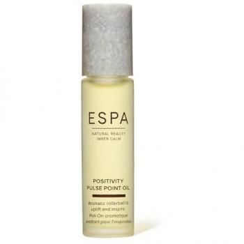 ESPA Positivity Pulse Point Oil 9ml - Jasmine, Rose Geranium & Gardenia - Cosmos Natural certified - Rollerball - Orange - One Size