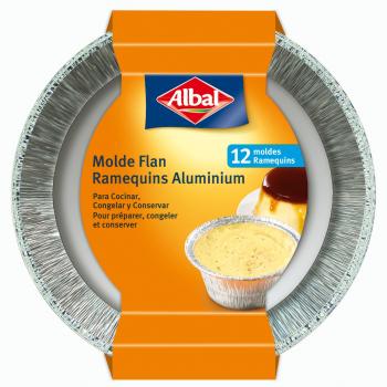 MOLDE ALUM.FLAN 75 CC. 12 UNIDADES