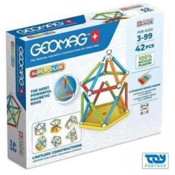 Geomag Supercolor Recycled Magnetic Construction Set - 42 Pieces