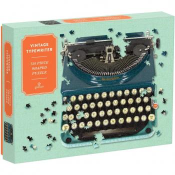 Vintage Typewriter 750-Piece Shaped Puzzle - Just My Type Edition