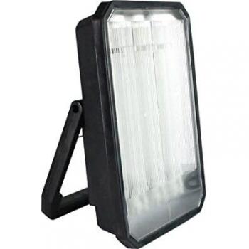 Dayron - Foco Exterior Bajo Consumo CFL Orientable 72W, Plástico PC, Difusor Cristal Opal, Jardines
