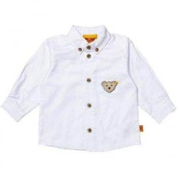 Steiff - Camisa de manga larga para bebé, Blanco, 3 meses