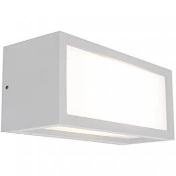 Aplique exterior UTAH, 1 Luz E27, IP65, color blanco, fabricado en aluminio, garantía de 2 años