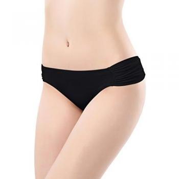 SHEKINI Mujer Pliegue Braguitas Bikini Ropa Interior Traje de baño Hipster