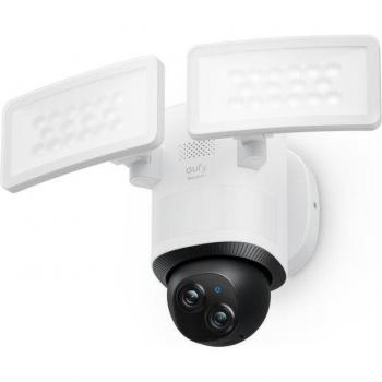 Eufy Security Floodlight Camera E340 con grabación ininterrumpida, Wi-Fi de doble banda, 2000 lúmenes y activación por movimiento