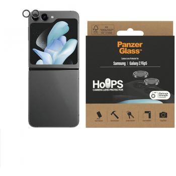 Protector de Lente de Cámara PanzerGlass Hoops para Samsung Galaxy Z Flip 5 - Negro
