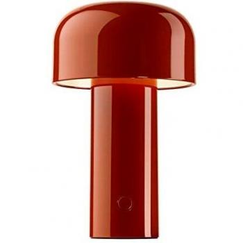 Lámpara de mesa LED recargable Bellhop - Rojo ladrillo