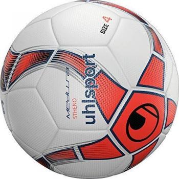 uhlsport Medusa STHENO Balón fútbol, Juventud Unisex, White/Fluo Red/Navy, 4