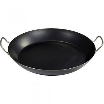Paellera De Buyer 42 cm con 2 asas de acero azul para 12 porciones