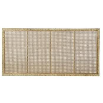 Cabecero de Cama Estándar DKD Home Decor Marrón de Ratán (160 x 3 x 80 cm)