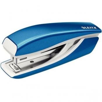 Grapadora Mini Leitz NeXXt WOW 10 Hojas Azul Metalizado 55281036