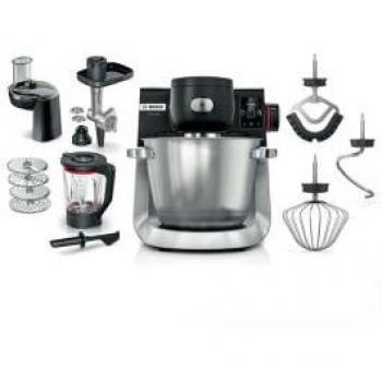 Robot de cocina Bosch Serie 6 MUMS6ZS34, 1600 W, 5.5 L, Negro, Acero inoxidable