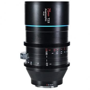 Sirui 75mm T2.9 1.6X FullFrame Anamorphic Lens (Z Mount) - Objetivo anamórfico de cine, distancia focal de 75mm, apertura máxima de T2.9, factor de