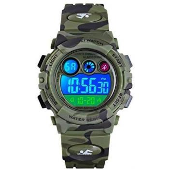 Reloj Deportivos para Niños Niño Niña Resistente al Agua Digital Analógico Militares Impermeabl Deportivos Especiales al Aire Libre LED Despertador Multifuncionales