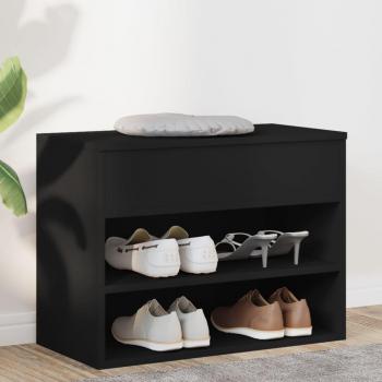 Banco Zapato Negro 60x30x45cm en Aglomerado