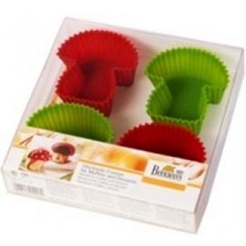 Birkmann M126336 - Molde Silicona Muffins Setas 4 Unidades