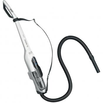 Bosch BCH6ATH25K Athlet - Aspirador escoba + Kit de accesorios. 25.2 V, sin bolsa, autonomía hasta 60 minutos, depósito 0.9 l, color blanco