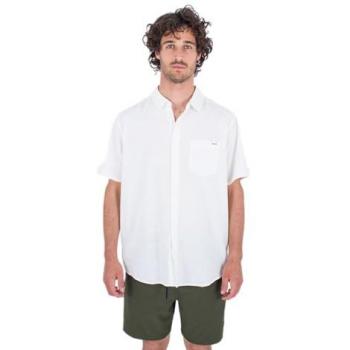 Hurley Camisa De Manga Corta Organic One&only Stretch para Hombre, color White Heather, talla M