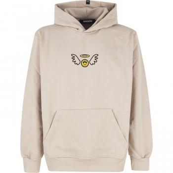 Barrow Unisex Ivory Cotton Hoodie - Free Your Spirit, Size M