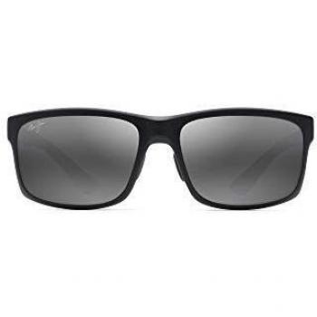 Maui Jim Pokowai Arch Sunglasses - 439-2M, Sleek Black Sunglasses for Outdoor Adventures, Unisex, Black, Size: ONE SIZE