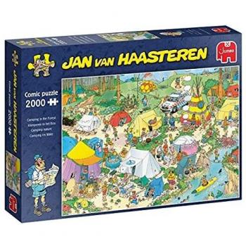 Jan van Haasteren: Camping in the Forest - 2000 Pieces Jigsaw Puzzle