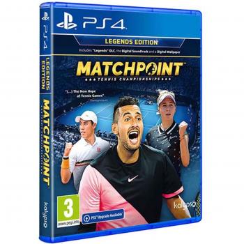 Matchpoint: Tennis Championships (Legends Edition) - Juego para Consola Sony PlayStation 4 PS4, incluye gráficos mejorados, modos de juego variados, jugabilidad realista, personajes legendarios del tenis y soporte para multijugador local