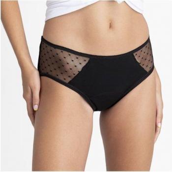 Platanomelón Kiwitas Classic Plumeti Braguitas Menstruales Negro Talla L