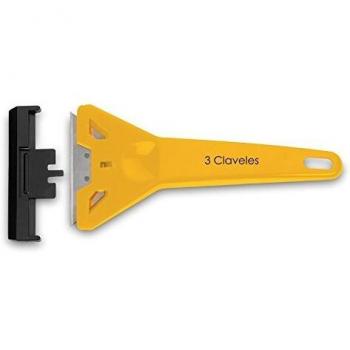 3Claveles 242 - Rasca vidrio de 14,5 cm, hoja de 60 mm