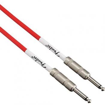 Fender 099-0510-010 Cable de instrumento serie original - 10 pies - STR/STR - Fiesta Red