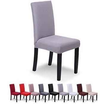 SaintderG® Fundas para sillas Pack de 6 Fundas sillas Comedor, Lavable Extraíble Funda, Muy fácil de Limpiar, Duradera Modern Bouquet de la Boda, Hotel, Decor Restaurante