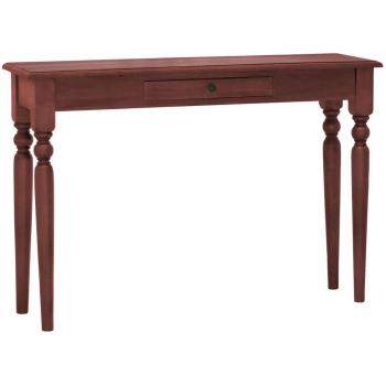 Mesa consola clásica de madera maciza caoba marrón 110x30x75cm