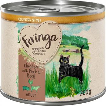 Feringa Country Style Menú 6 x 200 g - Pollo, cerdo, vacuno