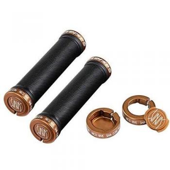 Puños Reverse Nico Vink Signature, Negro/Cobre, 30 mm, Lock-On
