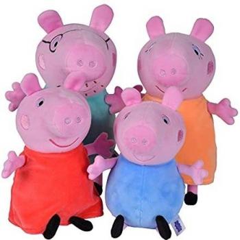 Simba Peluches familia Peppa Pig en caja coch, color 1.