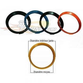 Set de 4 anillos centradores para bujes de rueda 67.1-60.1mm, plástico
