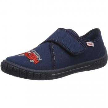 Zapatillas de casa Superfit 'Bill' para niños, color azul oscuro y rojo, talla 34