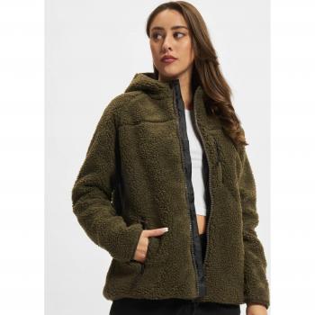 Brandit Women's Olive Teddyfleece Hooded Jacket - Size M
