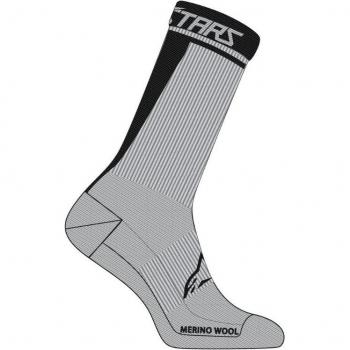 Calcetines de bicicleta Alpinestars Merino 24 gris negro - Talla M