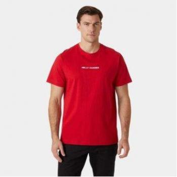 Camiseta De Manga Corta Core para hombre en color rojo by Helly Hansen